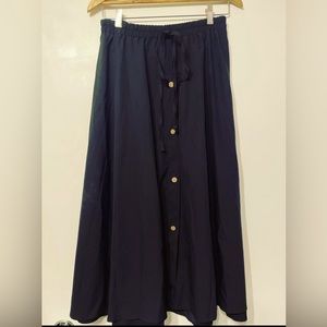 SHEIN Full Length Faux Button Skirt